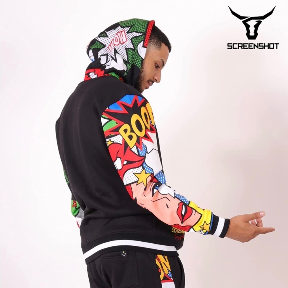 NWT Screenshot Brand Men’s Urban Hip Hop Hoodie​​​
